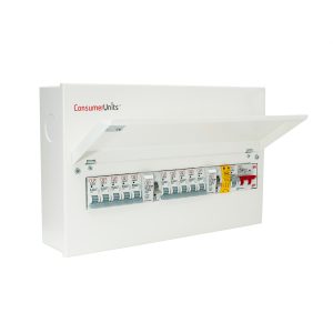 CUL552HI - 100A main switch, metal clad consumer unit with SPD