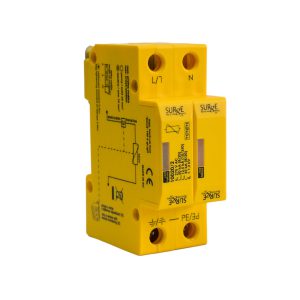 10020/2 - Type 1+2+3, 25kA (Level 3/4), single phase, with indication