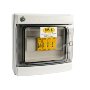 10020/4ENC - Type 1+2+3, 50kA (Level 3/4), 3 phase with indication complete in IP65 polycarbonate enclosure