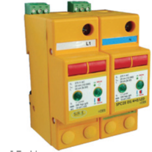 10650/LED - Type 1,2&3 50kA (25kA per pole) SP&N SPD