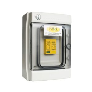 SY12325KA2P/ENC - Type 1+2+3, 25ka, single phase, with window indication, complete in IP65 polycarbonate enclosure