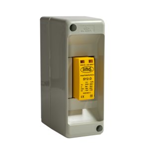 SY2D/ENC - Type 2+3, Single module, 2 pole with replaceable modules and window indication, complete in a 2 module box