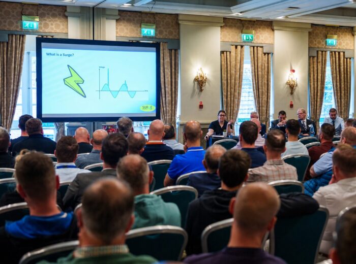 Kirsty Johnson MIET providing technical training