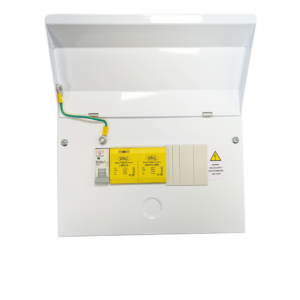 LSPD12ENCMETM - T1,2&3 SP&N, 25kA per pole, lightning and surge device in a 8 way metal enclosure with 63A MCB