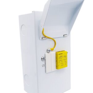 LSPD22ENCMET - T1,2&3 SP&N, 12.5kA per pole, lightning and surge device in a  4 way metal enclosure