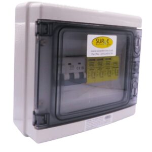LSPD24ENCM - T1,2&3 TP&N, 12.5kA per pole, lightning and surge device in a 8 way polycarbonate enclosure with 63A