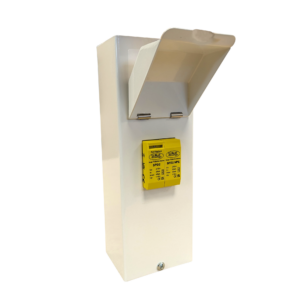 SPD2ENCMET - T2&3 SP&N surge device in a 2 way metal enclosure