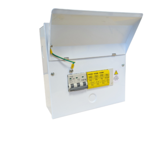 SPD4ENCMETM - T2&3 TP&N surge device in a 8 way metal enclosure with 32A MCB